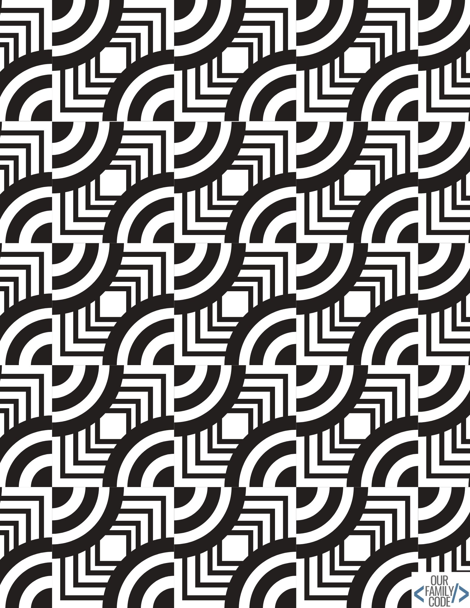 What Is Op Art? Optical Illusion Art Activities for Kids optical illusions coloring page 3 Optical illusion coloring book design 3 with a black-and-white pattern to color