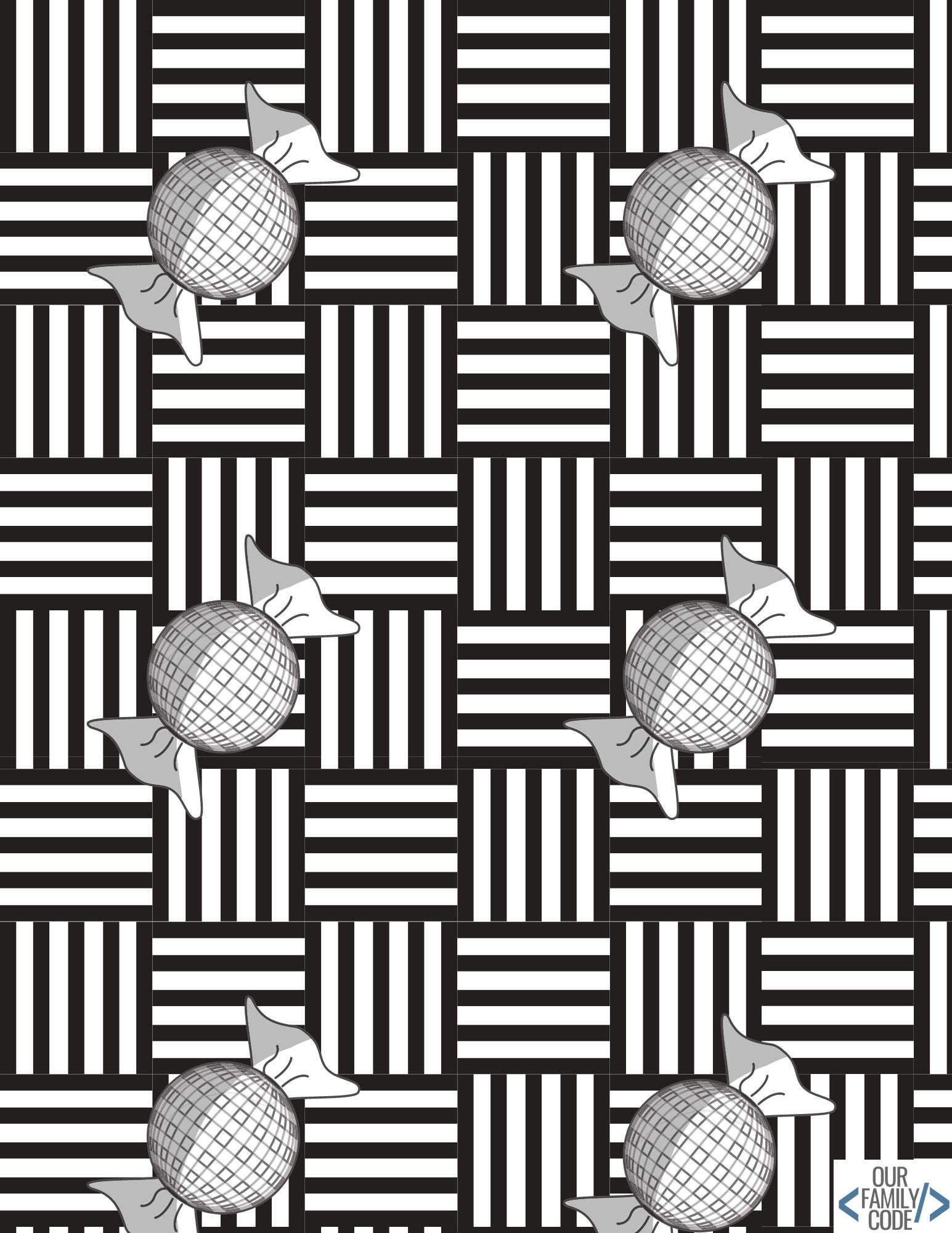 What Is Op Art? Optical Illusion Art Activities for Kids optical illusions coloring page 4 Optical illusion coloring book design 4 with a black-and-white pattern to color