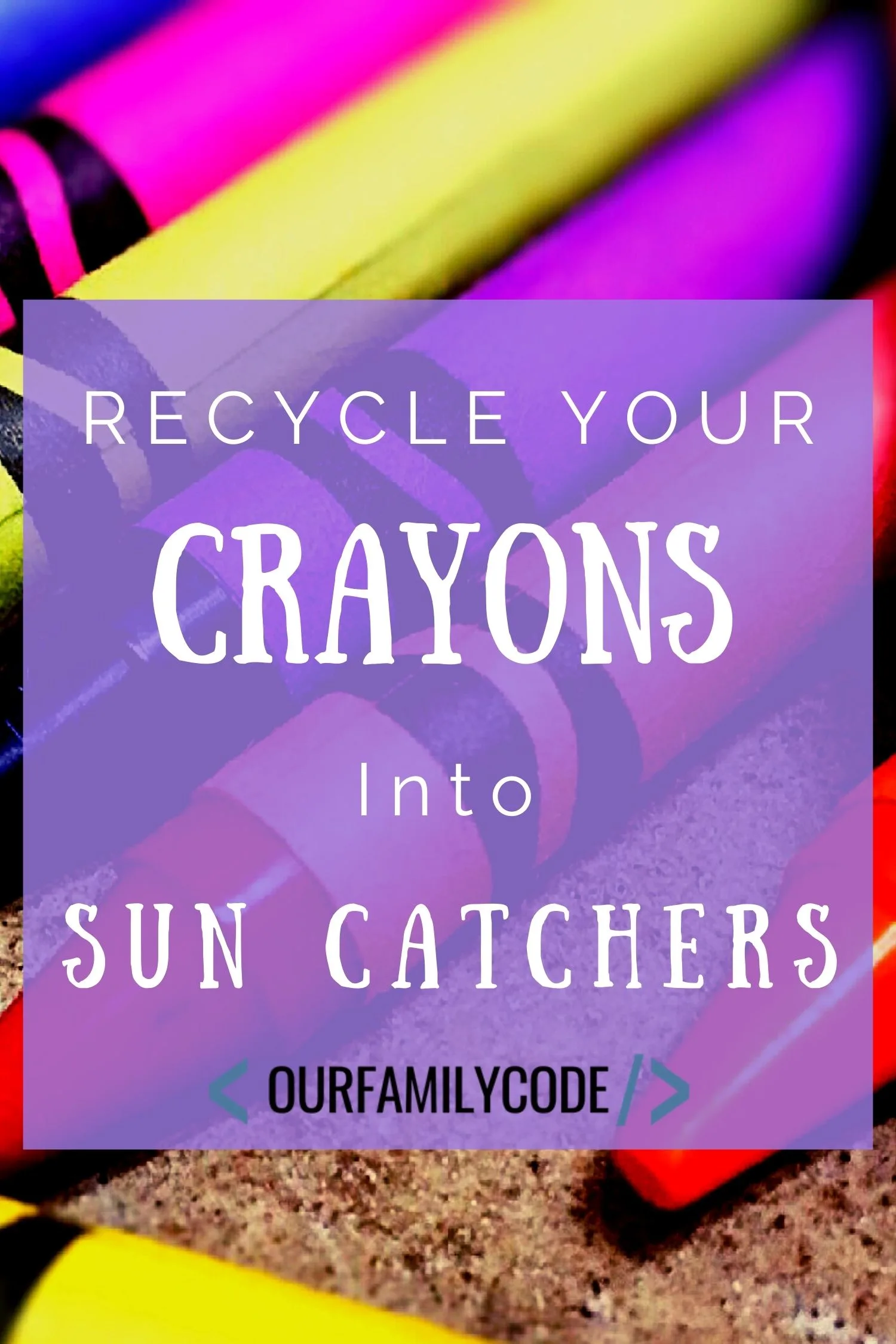 Repurpose Crayons: Make Sun Catchers from Crayon Shavings - Our