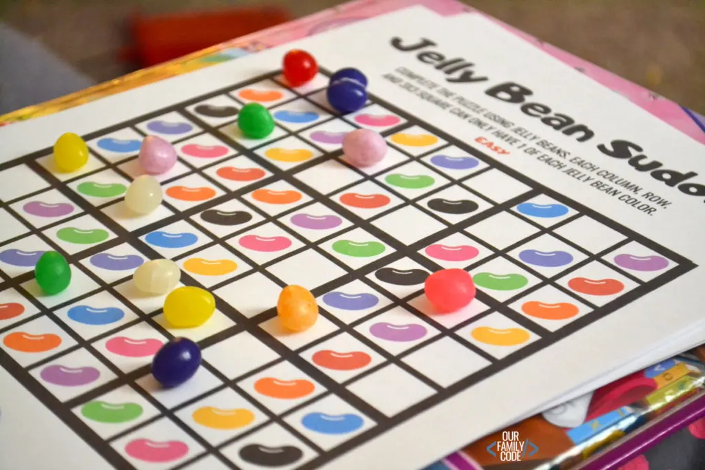 jelly bean sudoku Work on logical reasoning and colors with this Easter Jelly Bean Sudoku unplugged coding activity for preschoolers to 5th graders!