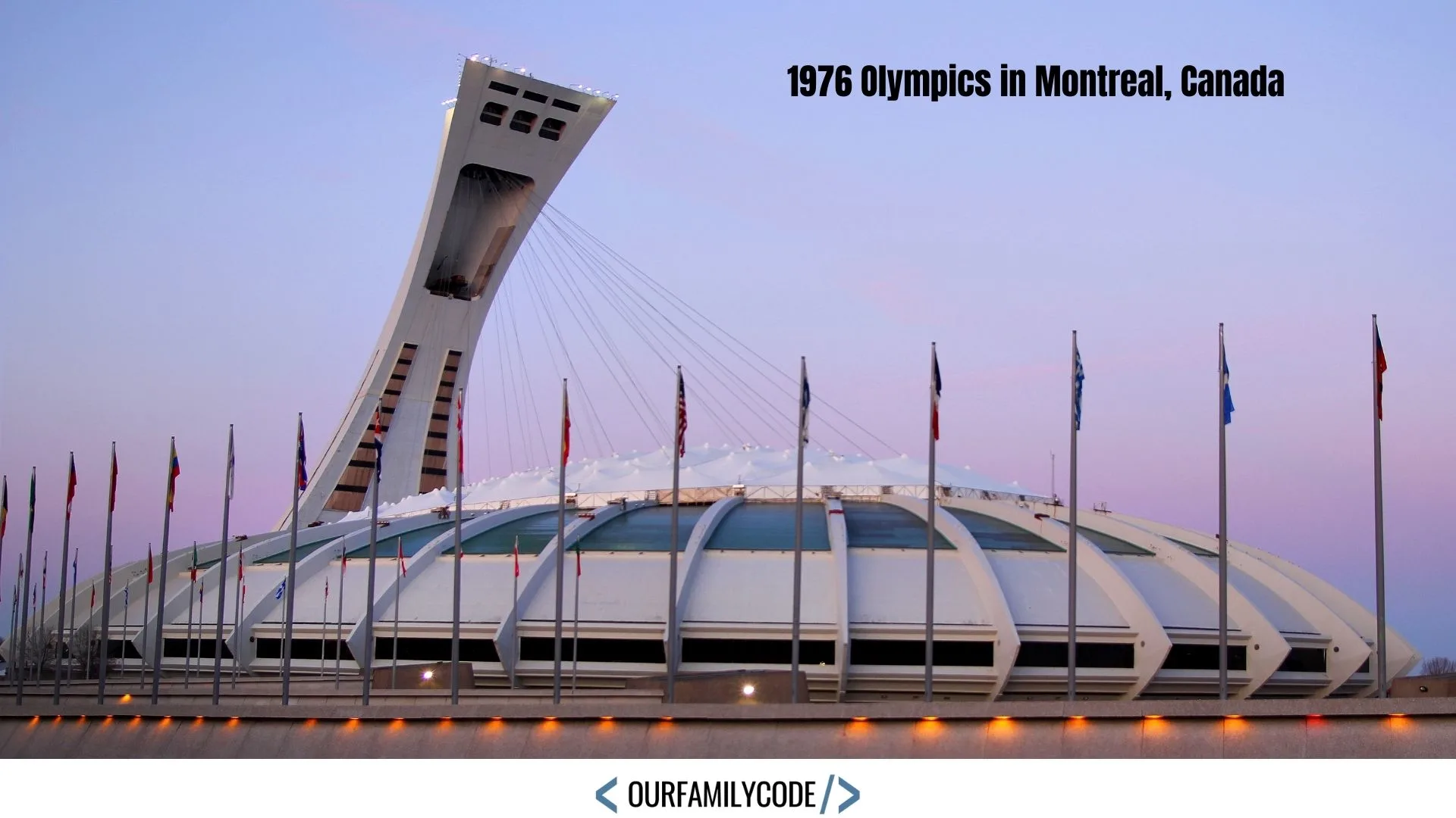The 1976 Olympic Stadium was designed by French architect Roger Taillibert and is often nicknamed "The Big O" because of its name and the doughnut-shape of the stadium's roof.