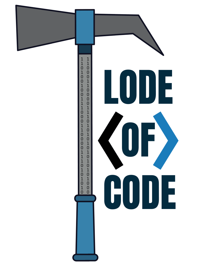 A picture of the logo for lodeofcode.com