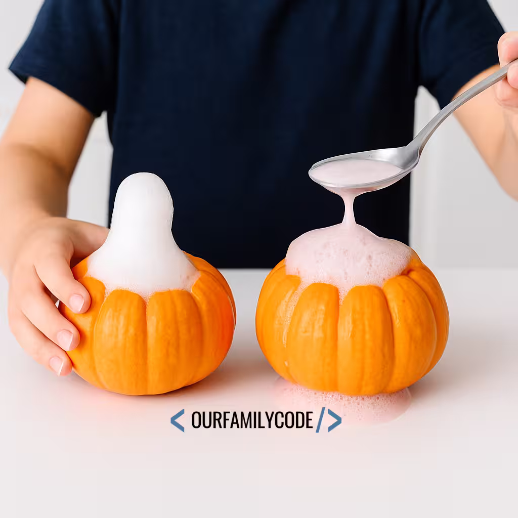 mini pumpkins erupting