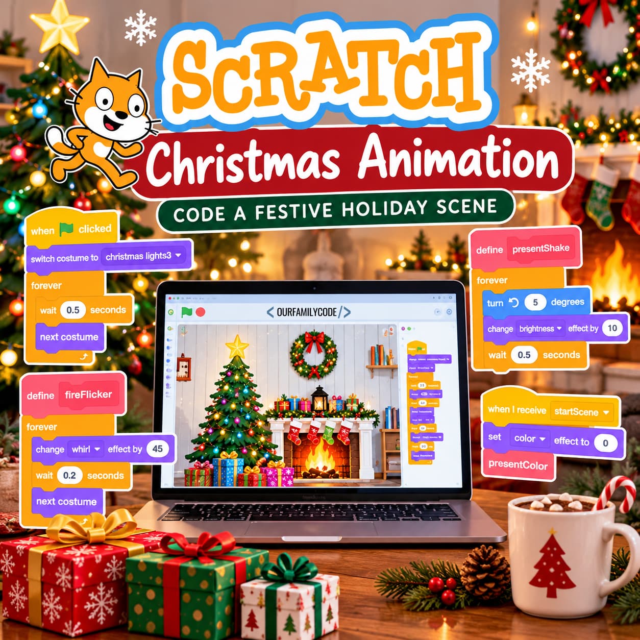 Scratch Christmas Animation: Code a Festive Holiday Scene Scratch Christmas Scene Animation FI Scratch Christmas Animation: Code a Festive Holiday Scene